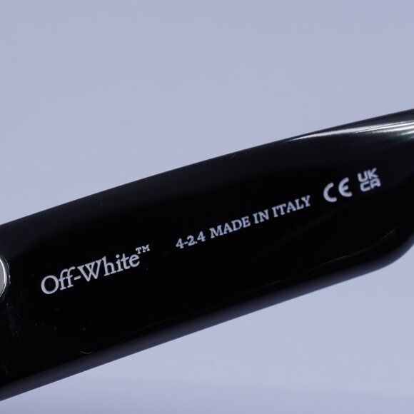 Off-White OERI147 BELLEVILLE 1007 Sunglasses Black Cat Eye Frame, Grey Lenses - Picture 7 of 11